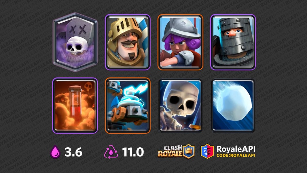 RoyaleAPI on X: 🇺🇸 Check out this Double Prince Graveyard deck,  featuring this season's OP combo — Prince and Skeleton Dragons! 🇯🇵  注目デッキ「プリプリスケラ」 🏆 Season Best 7075 by iu❤️ (#191) 🎊 GC