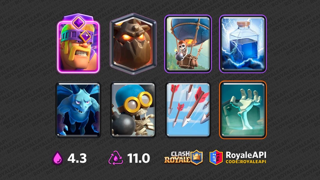 Balloon Festival 2v2 Deck #9 - Lava Hound