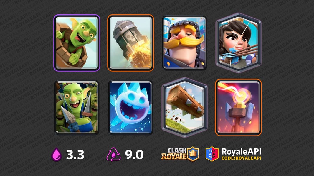 Clash Royale log bait Max account KT-14, Lvl-50 Stacked Account Arena 19
