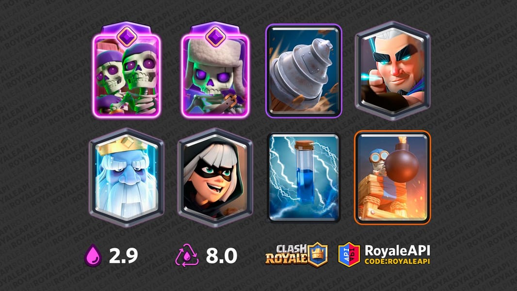 GobDrill Bandit Ghost MA Bandit, Bomb Tower, Goblin Drill, Magic Archer, Royal Ghost