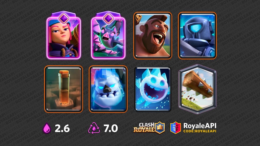 Hog 2.6 Cycle Bats, Earthquake, Firecracker, Hog Rider, Ice Golem
