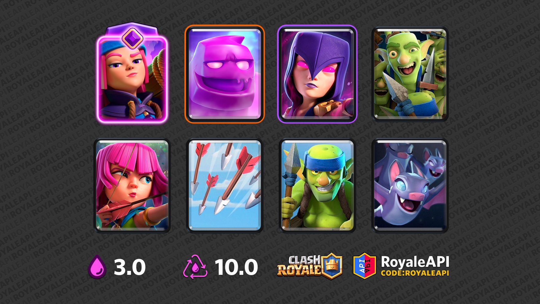 EGolem Witch Bats Bait Archers, Arrows, Bats, Elixir Golem